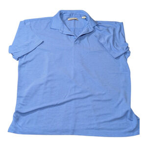 Men's Jamaica Jaxx Light Blue Polo Collar Shirt Size Large